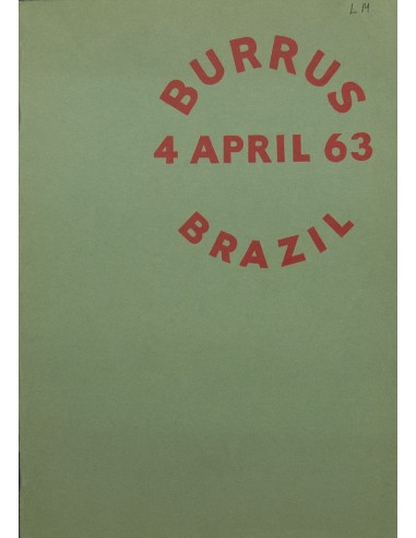 Brasil, Bibliografía. 1963. Catálogo de subasta de Robson Lowe BURRUS COLLECTION, BRAZIL. Londres, 4 de Abril de 1963.