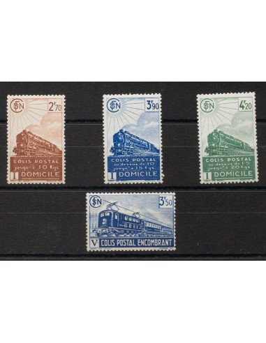 Francia, Paquetes Postales. **Yv 183/86. 1941. Serie completa. MAGNIFICA. Yvert 2019: 91 Euros.