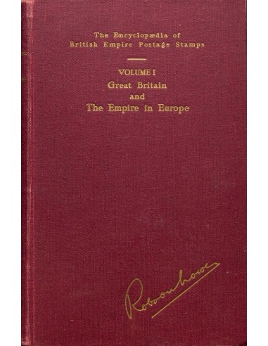 Gran Bretaña, Bibliografía. (1951ca). Conjunto de cuatro volúmenes THE ENCYCLOPEDIA OF BRITISH EMPIRE POSTAGE STAMPS. Volumen