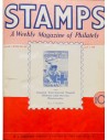 Bibliografía Mundial. (1945ca). Conjunto de ocho volúmenes encuadernados de la revista STAMPS, A WEEKLY MAGAZINE OF PHILATELY.