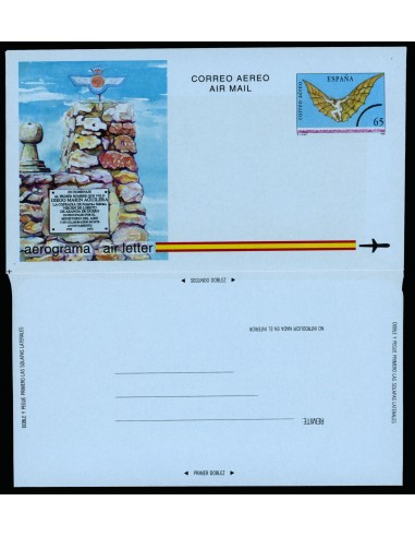 OL00381. Aerograma 1993 II Centenario del intento de vuelo de Diego Marían Aguilera