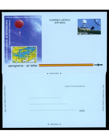OL00386. Aerograma 1999. Predicción y vigilancia del tiempo