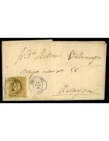 OL00434. Carta. 1861, 20 de febrero. Barbastro a Zaragoza