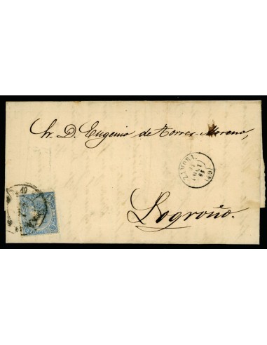 OL00436. Carta. 1865, 31 de octubre. Zamora a Logroño