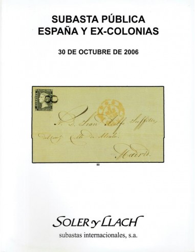 Subasta Pública Filatelia de España, Ex-Colonias y Colecciones, 30 de octubre de 2006