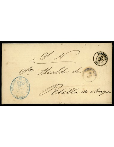 OL00534. Carta impreso. 1870, 11 de septiembre. Pamplona a Petilla de Aragón