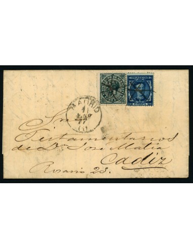 OL00557. Carta. 1877, 11 de enero. Madrid a Cádiz