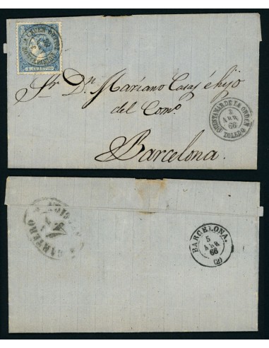 OL00593. Carta. 1866, 3 de abril. Quintanar de la Orden a Barcelona