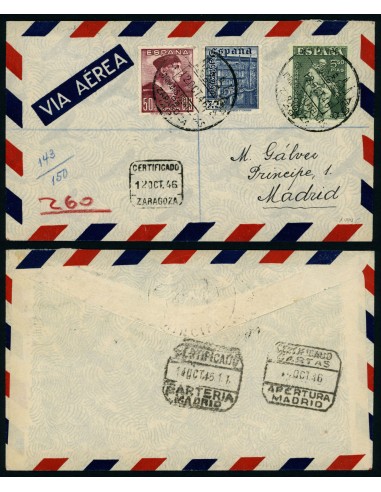 OL00631. Carta. 1946, 12 de octubre. Zaragoza a Madrid