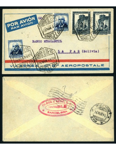 OL00643. 1934, 28 de marzo. Barcelona a La Paz (Bolivia)