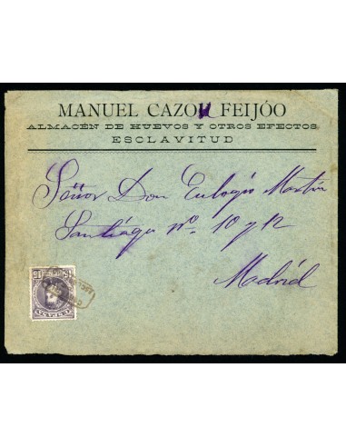 OL00649. Carta. 1905, 15 de marzo. Esclavitud a Madrid