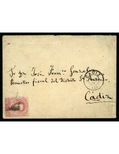 OL00670. Carta. 1873, mes de marzo. Cádiz correo interior