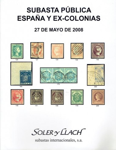 Subasta Pública Filatelia de España, Ex-Colonias, 27 de mayo de 2008
