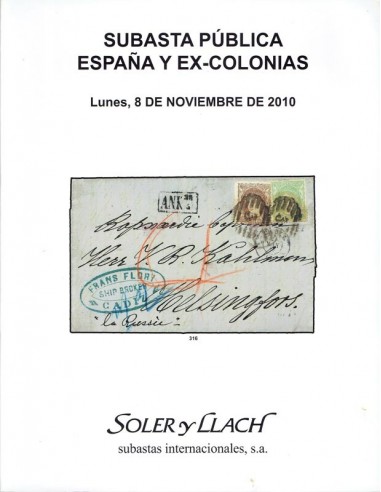 Subasta Pública Filatelia de España, Ex-Colonias, 8 de noviembre de 2010