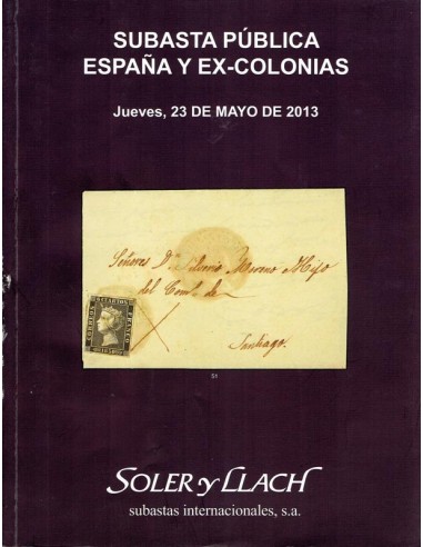 Subasta Pública Filatelia de España, Ex-Colonias, 23 de mayo de 2013