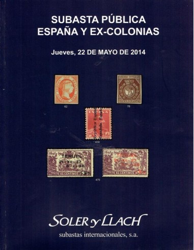 Subasta Pública Filatelia de España, Ex-Colonias, 22 de mayo de 2014