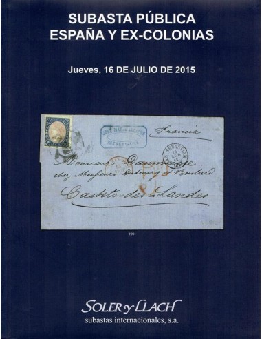 Subasta Pública Filatelia de España, Ex-Colonias, 16 de julio de 2015