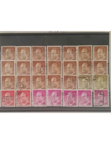 Lote sellos usados España series básicas Juan Carlos I