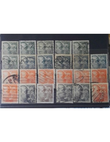Lote sellos España 1949 Franco