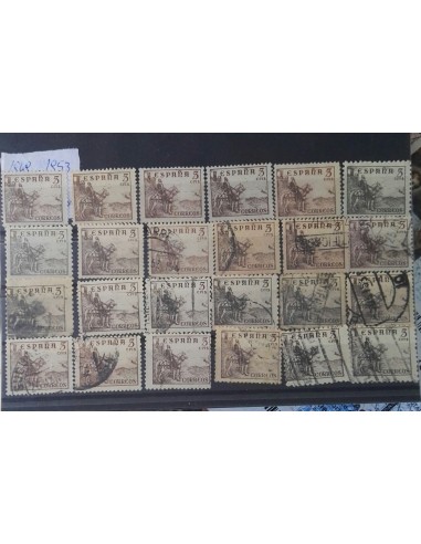 Lote sellos España 1949/53 el Cid 5 cts