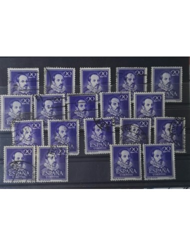 Lote sellos España 1959/3 Literatos