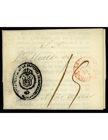 OL00194. Carta. Barcelona 53R-I. 1846. A Areins de Mar. (MC)