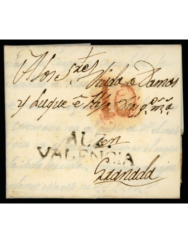 OL00195. Carta. Alcira 1N. 1795. A Granada. (ME) Muy Escasa