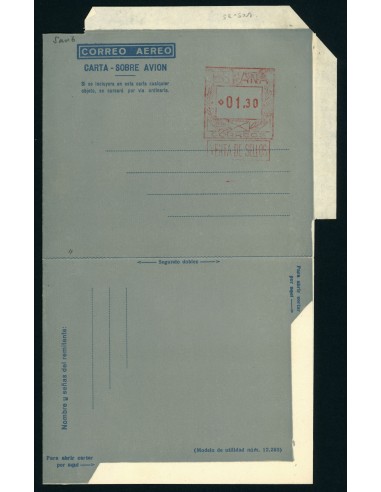 OL00236. Aerograma 1948. Franqueo 1,30 pesetas. Tipo B (I) AA angulo ancho