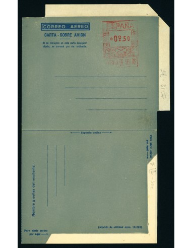 OL00263. Aerograma 1948. Franqueo 2,50 pesetas. Tipo B (I) AA, K14