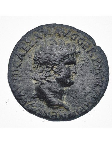 As de Neron Lugdunum 65 d.C – Bonita patina