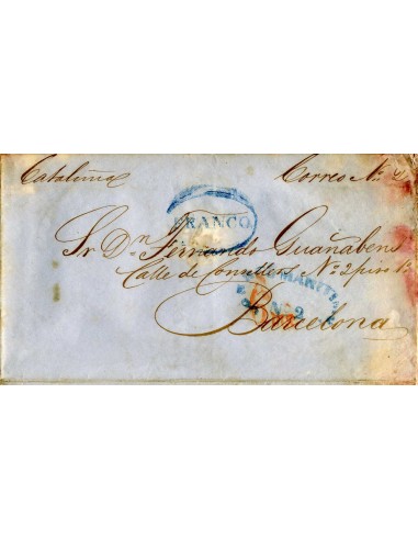 AL0088. PREFILATELIA. 1850, 9 de diciembre, La Habana a Barcelona