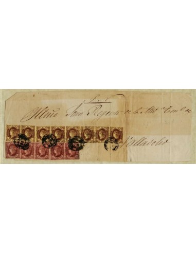 FA2400. Emision 16-07-1862. Cubierta de plica dirigida a Valladolid