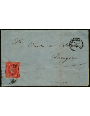 FA2429. Emision 1-01-1864. Pamplona a Zaragoza