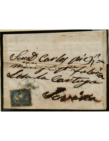 FA2561. Emision 1-01-1865. Dentado. Carta dirigida a Sevilla