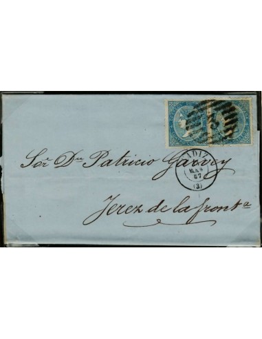 FA2648. Emision 1-01-1867. Cadiz a Jerez de la Frontera