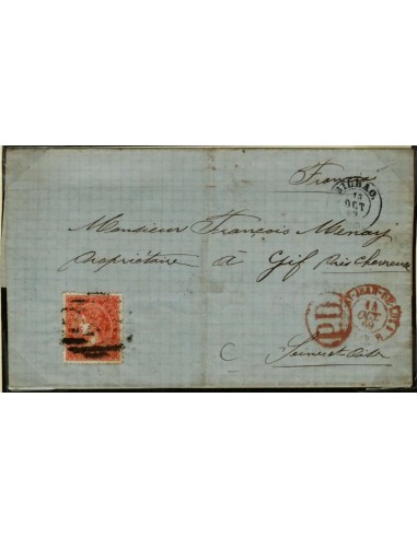 FA2653. Emision 1-01-1867. Bilbao a Seine et Oise