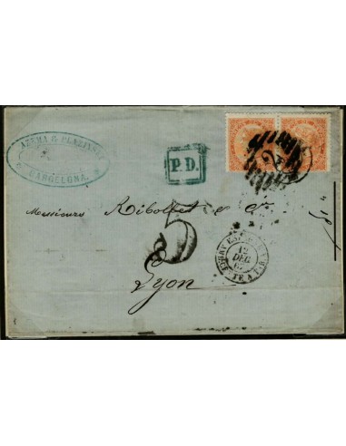 FA2660. Emision 1-01-1867. Barcelona a Lyon