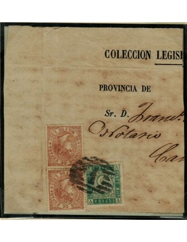 FA2690. Emision 1-07-1867. Cubierta de carta desde Madrid