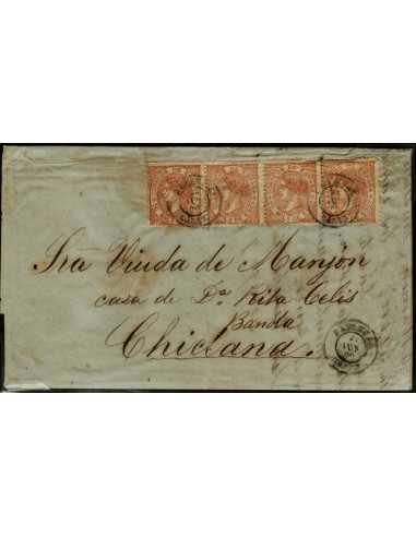 FA2728. Emision 1-07-1867. Sanlucar de Barrameda a Chiclana