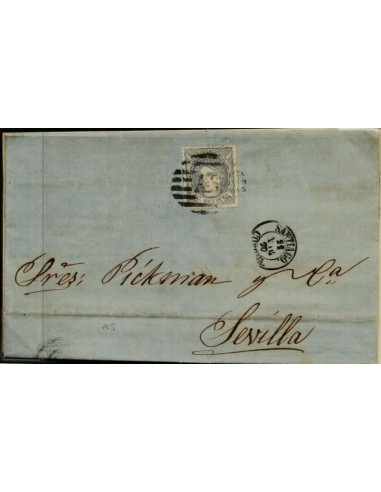 FA2854. Emision 1-1-1870. Santiago de Compostela a Sevilla