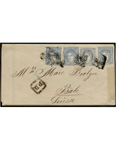 FA2861. Emision 1-1-1870. Carta dirigida a Bale (Suiza)