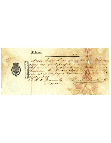DC0007. 1849, 7 de febrero. Letra de cambio librada en La Habana