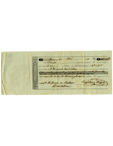 DC0008. 1849, 28 de abril. 2 Letras de cambio + carta libradas en La Habana