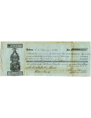 DC0010. 1850, 8 de julio. Letra de cambio librada en La Habana