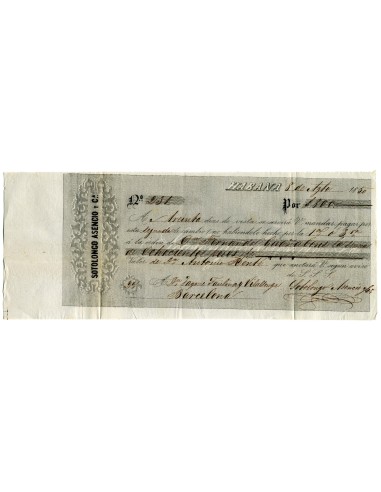 DC0014. 1850, 8 de agosto. Letra de cambio librada en La Habana