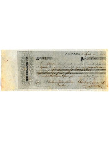 DC0015. 1850, 8 de agosto. Letra de cambio librada en La Habana