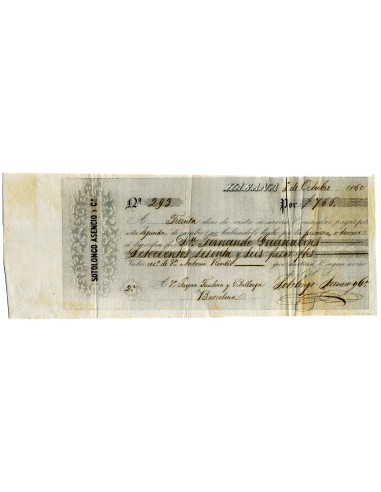 DC0016. 1850, 8 de octubre. Letra de cambio librada en La Habana