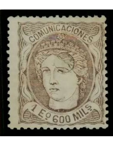 FA2958. Emision 1-1-1870. 600 milésimas Taladro Telegrafos