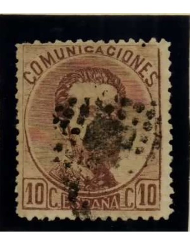 FA3061. Emision 1-10-1872. 10 centimos violeta con rombo de puntos
