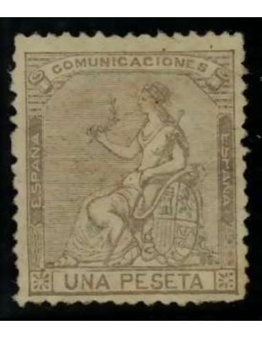 FA3158. Emision 1-7-1873. Valor de 1 peseta lila NUEVO